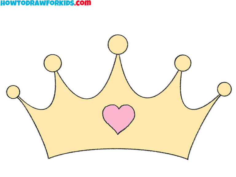 How to Draw a Princess Crown Easy Drawing Tutorial For Kids