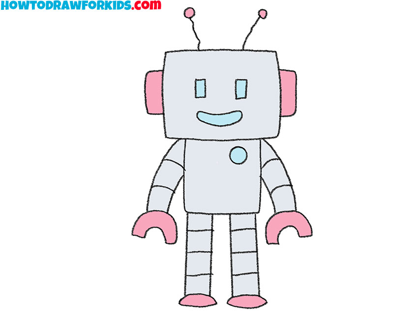 cartoon robot drawings