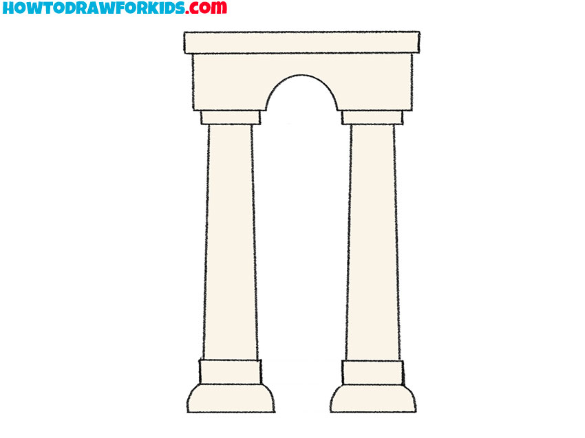  how to draw an archway for kindergarten