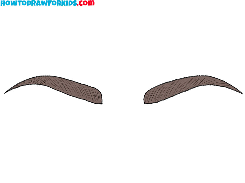  how to draw anime eyebrows for kindergarten
