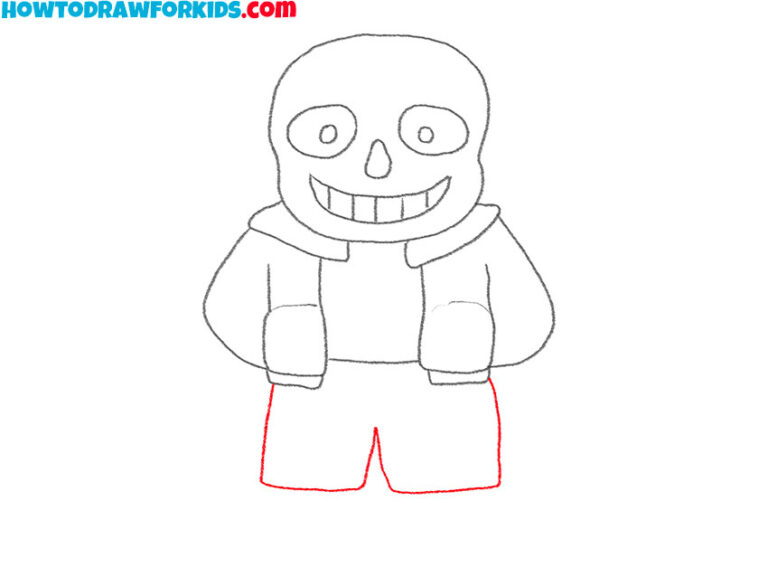 How to Draw Sans from Undertale - Easy Drawing Tutorial For Kids