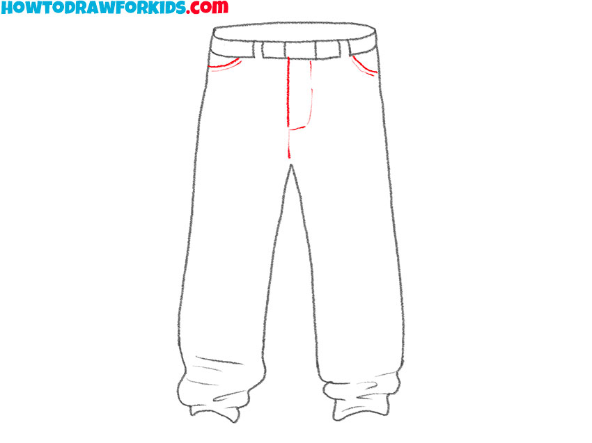 baggy pants drawing guide