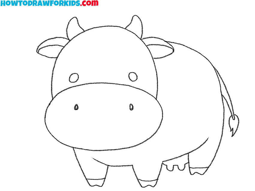 cow drawing lesson