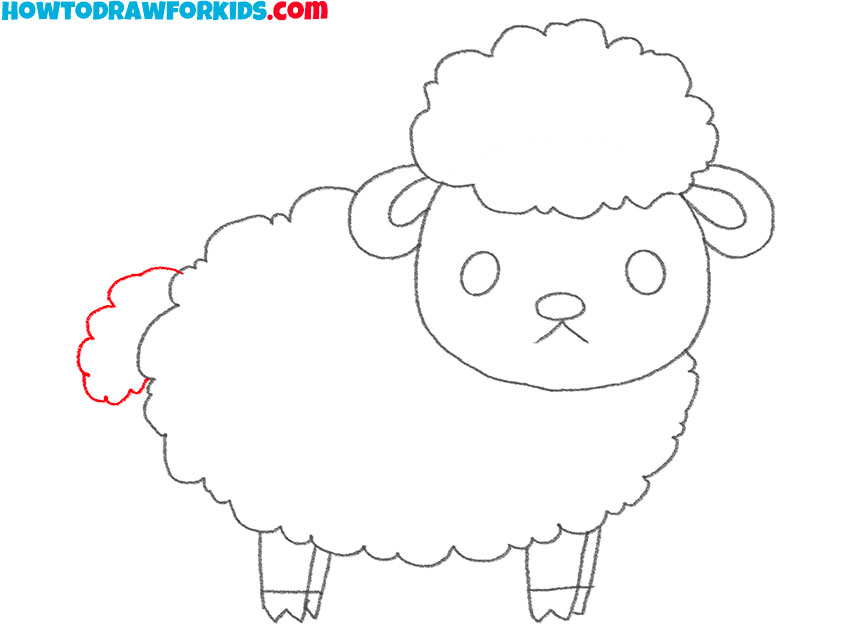 How to Draw an Easy Sheep Easy Drawing Tutorial For Kids