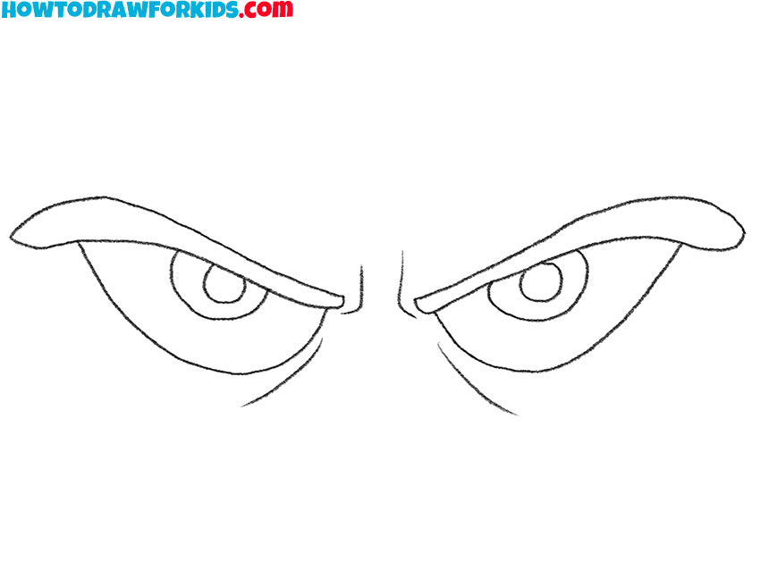 evil eyes drawing for kids
