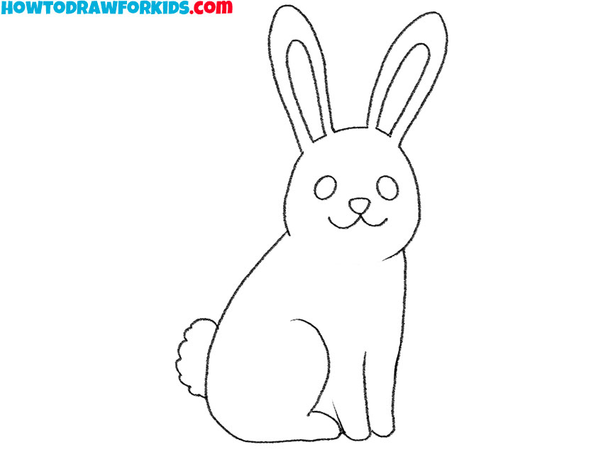 How to Draw a Rabbit Step by Step Drawing Tutorial For Kids