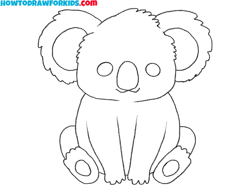 How to Draw an Easy Koala Easy Drawing Tutorial For Kids