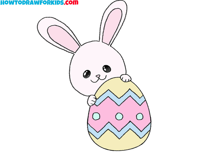 how to draw an easter bunny draw so cute