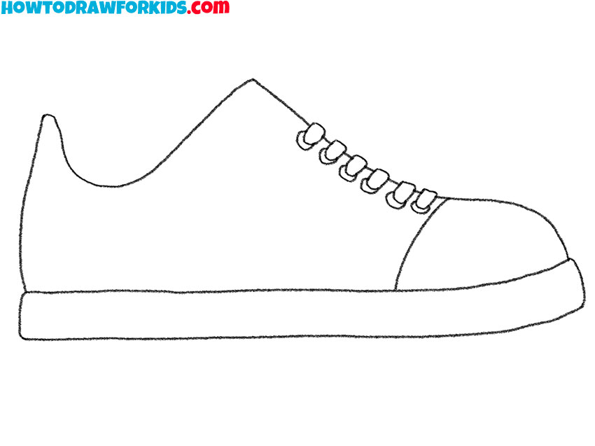 simple shoe drawing lesson