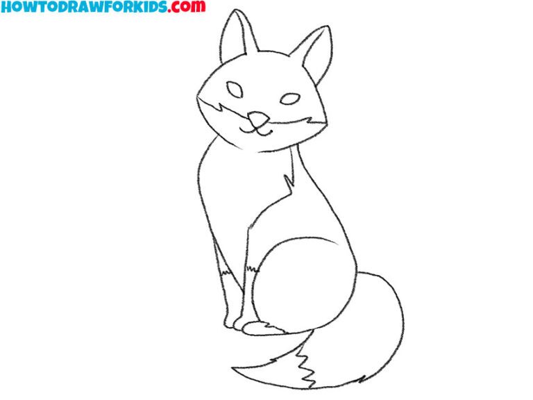 How to Draw a Red Fox - Easy Drawing Tutorial For Kids