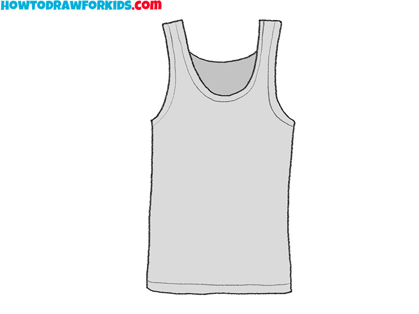  tank top drawing step by step