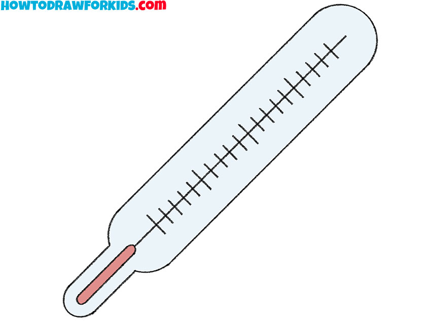 How To Draw A Thermometer Easy Drawing Tutorial For Kids   8 Thermometer Drawing For Kids 