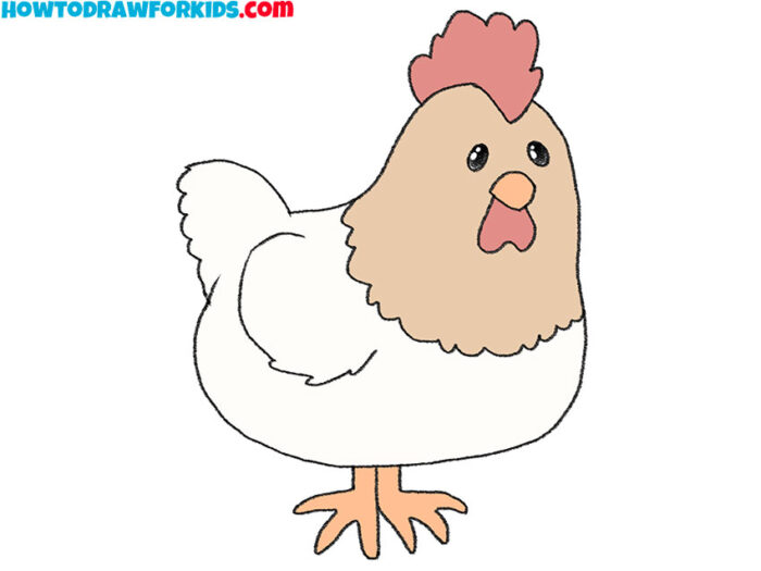 How to Draw a Chicken Step by Step - Drawing Tutorial For Kids