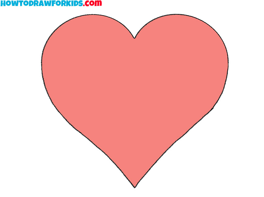 How To Draw An Easy Heart Easy Drawing Tutorial For Kids