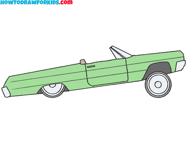 How to Draw a Lowrider Easy Drawing Tutorial For Kids