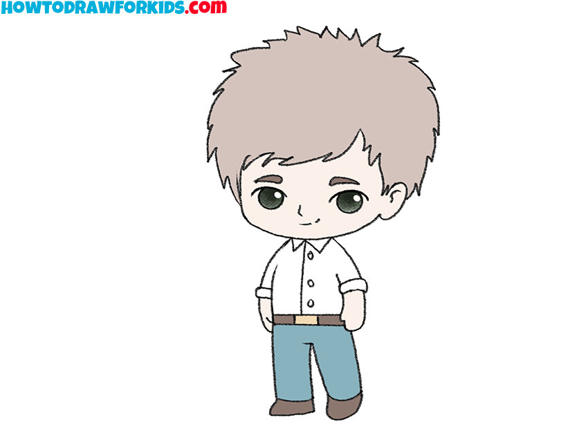 Hand Drawing Boy Vector & Photo (Free Trial) | Bigstock