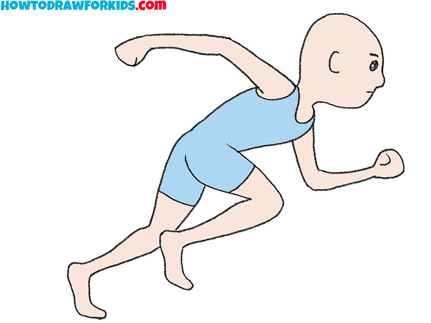 How to Draw a Runner Easy Drawing Tutorial For Kids