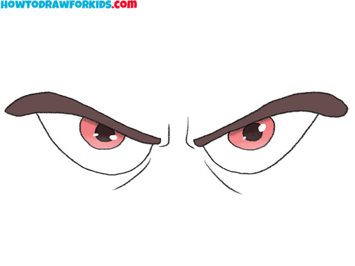 How to Draw Evil Eyes - Easy Drawing Tutorial For Kids