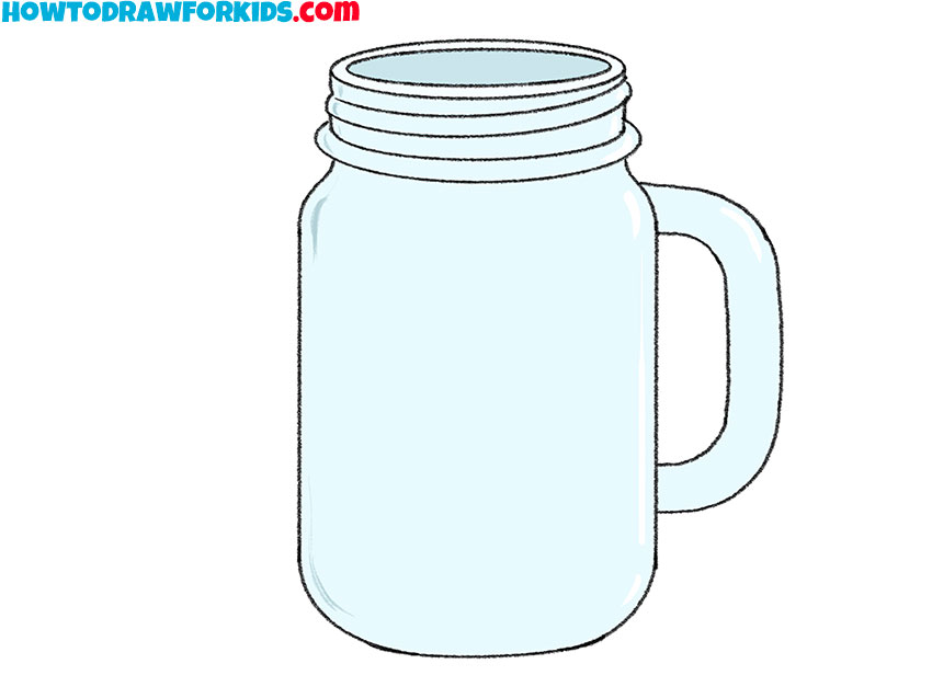 How to Draw a Mason Jar - Really Easy Drawing Tutorial