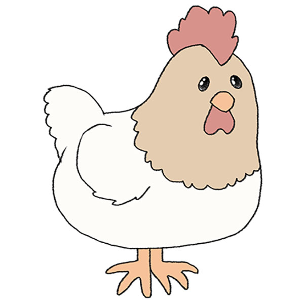 How to Draw a Chicken Step by Step - Drawing Tutorial For Kids