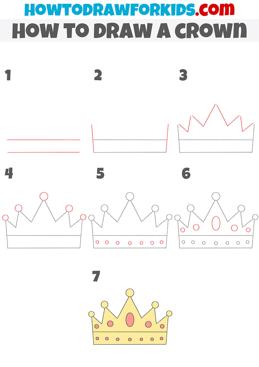 How to Draw a Crown - Really Easy Drawing Tutorial