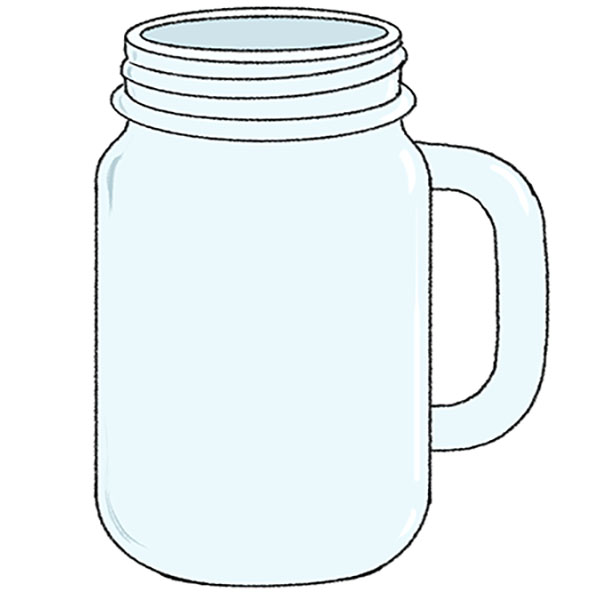How to Draw a Mason Jar