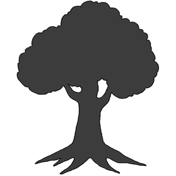How to Draw a Tree Silhouette