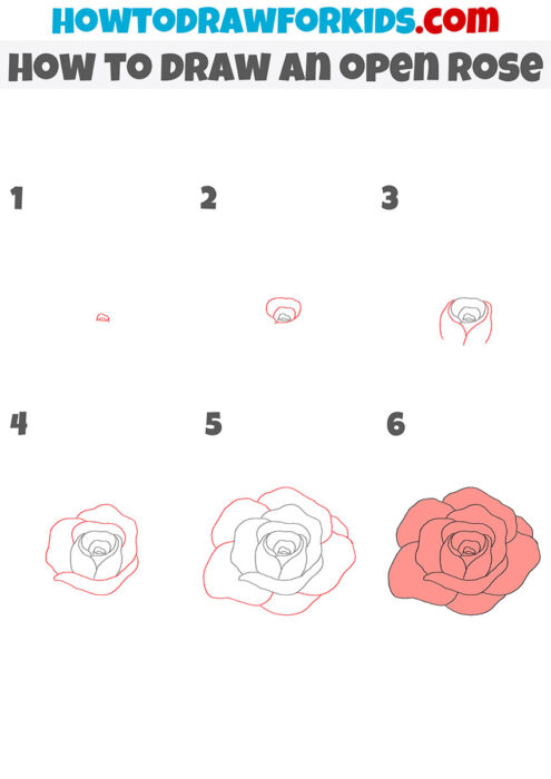 How to Draw a Rosebud - Easy Drawing Tutorial For Kids