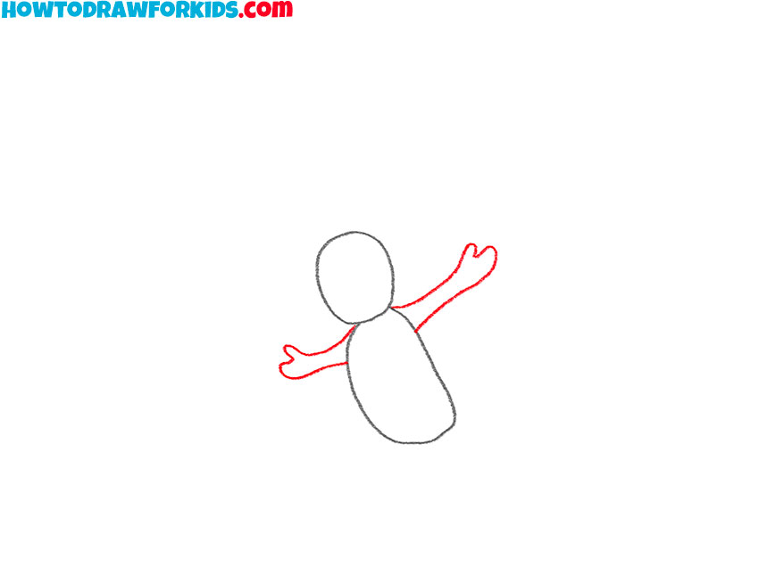how to draw a person with wings easy