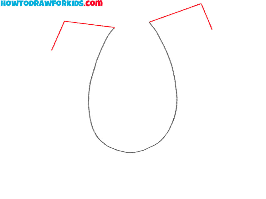 how to draw a realistic horseshoe