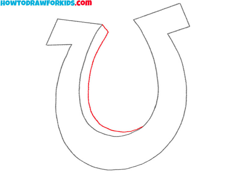 How to Draw a Horseshoe Easy Drawing Tutorial For Kids