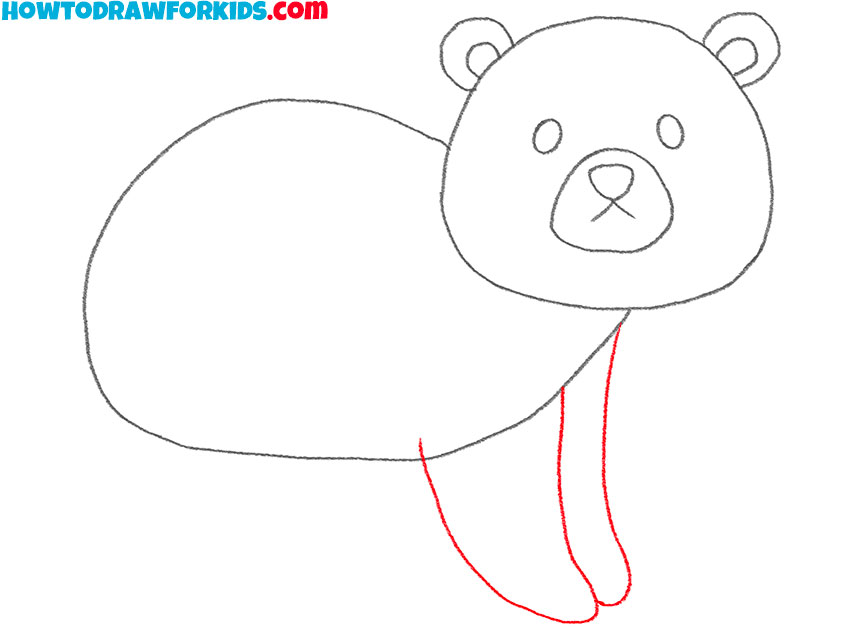 how to draw a bear cartoon