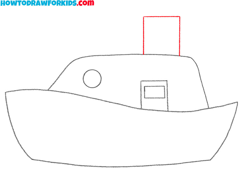 how to draw a boat in the ocean