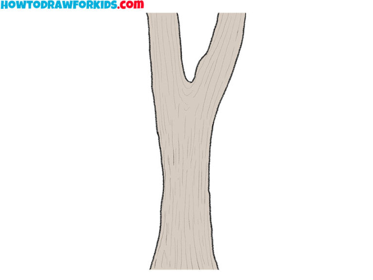 How to Draw a Tree Trunk Easy Drawing Tutorial For Kids