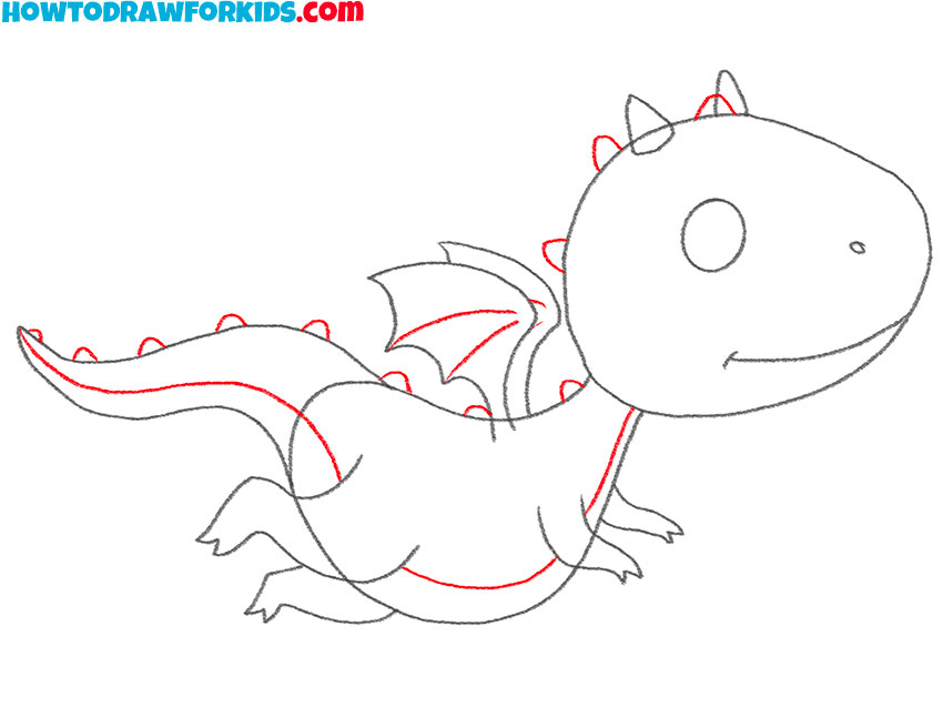 flying dragon drawing lesson