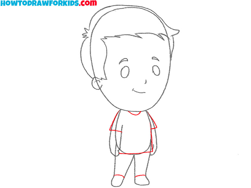 how to draw a cartoon boy