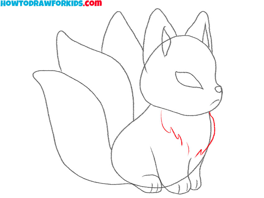 simple kitsune drawing