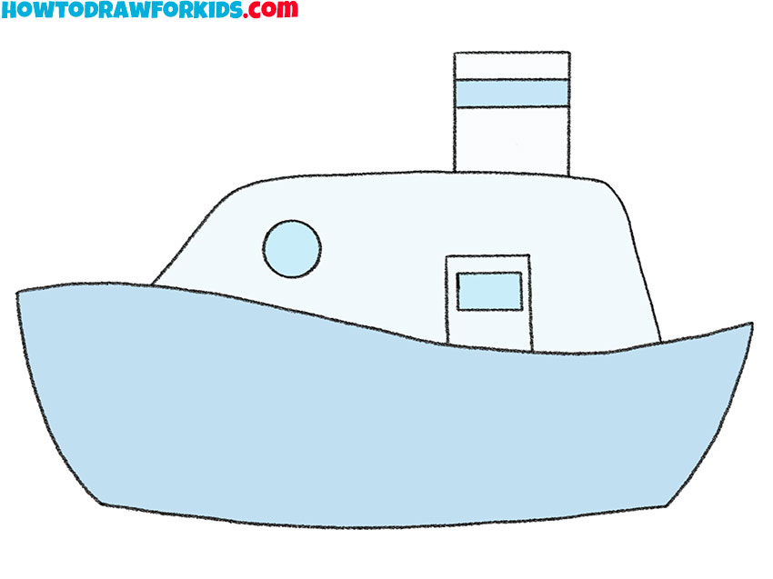  simple boat drawing lesson