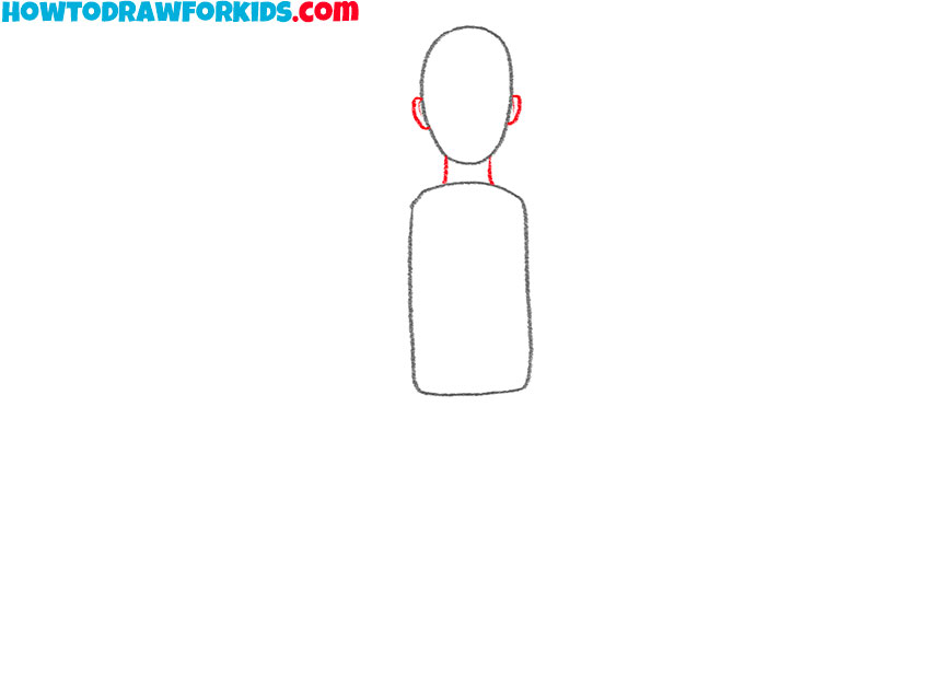 Add the ears and neck