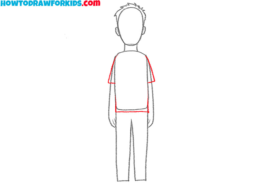 Sketch the shirt
