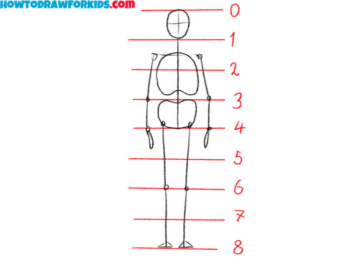 Human Body Proportions - Easy Drawing Lesson For Kids