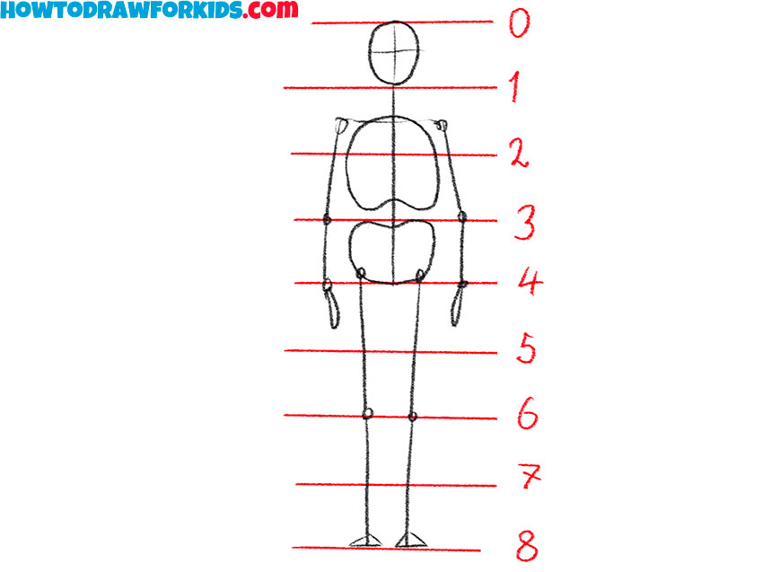 Human Body Proportions - Easy Drawing Lesson For Kids