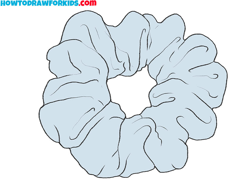 Color the scrunchy drawing