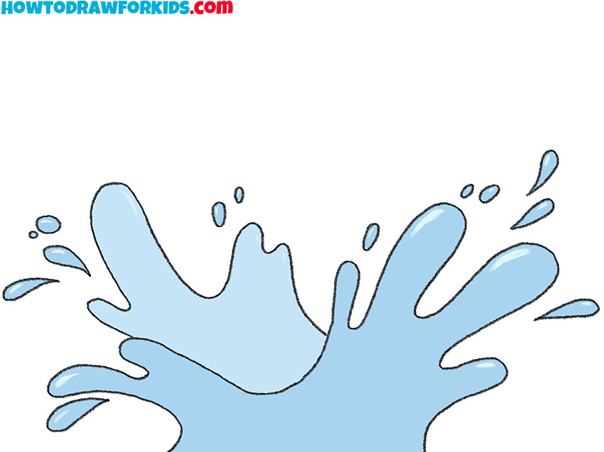 How to Draw Water Splashes
