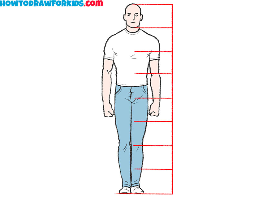 Human Body Proportions - Easy Drawing Lesson For Kids