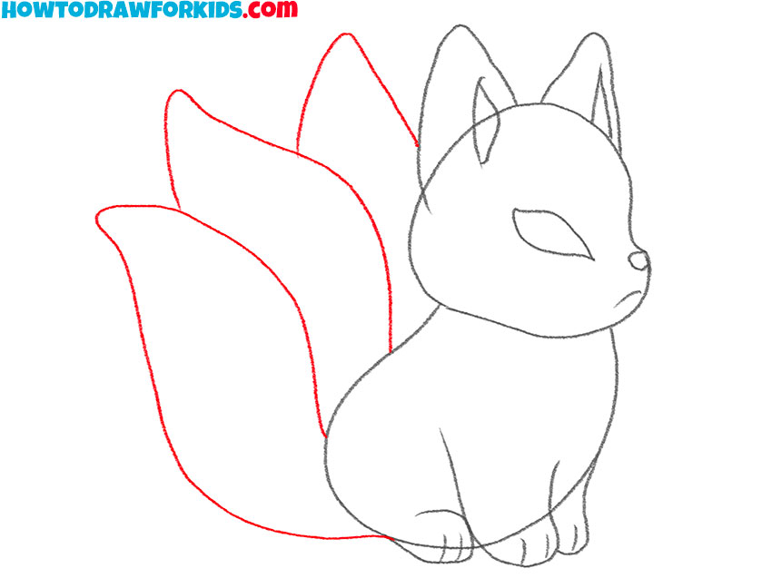 Draw the Kitsune tails