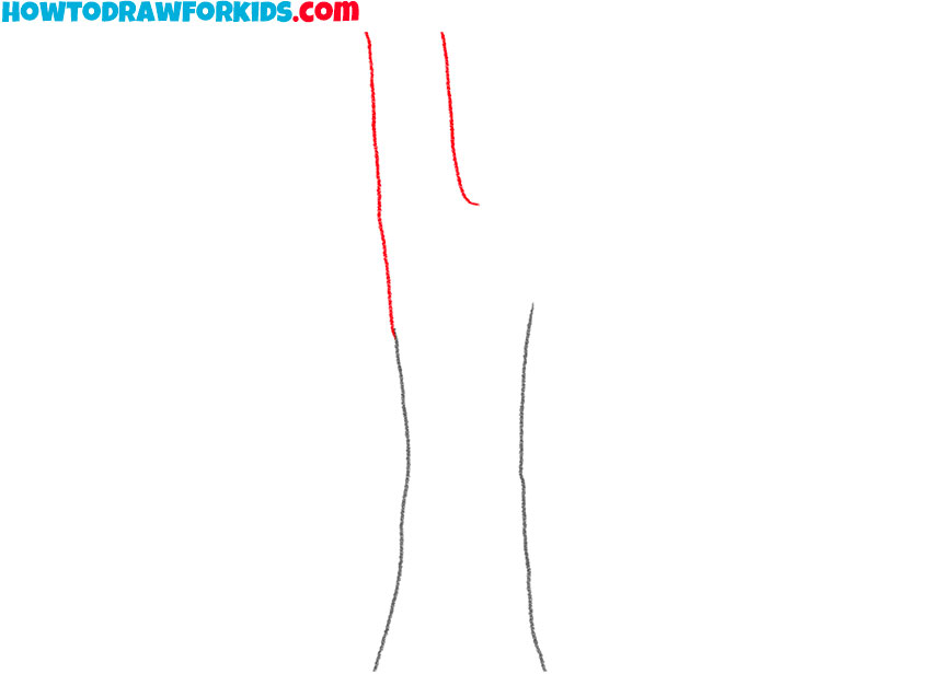 Draw the first branch