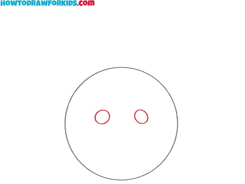 snowman face drawing step by step easy