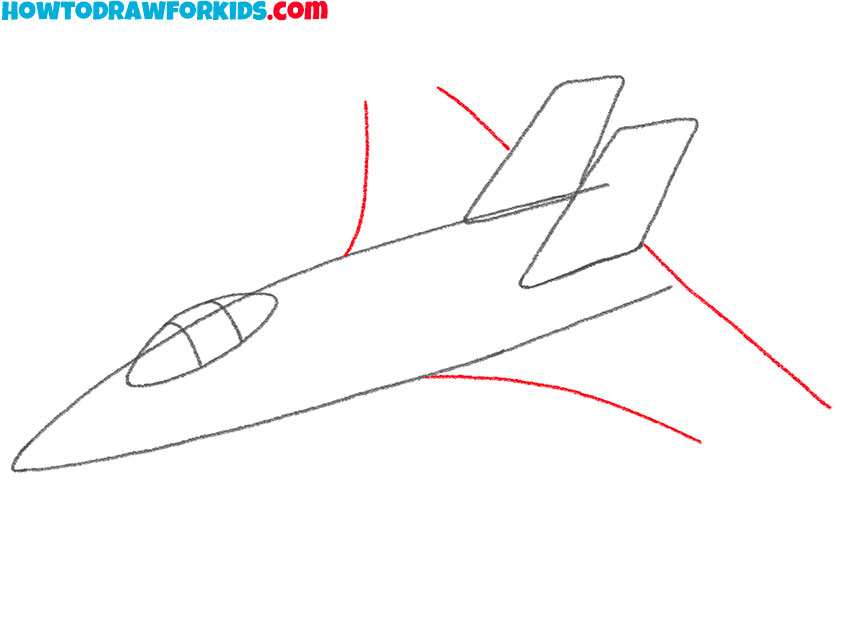 how to draw a fighter jet easy step by step