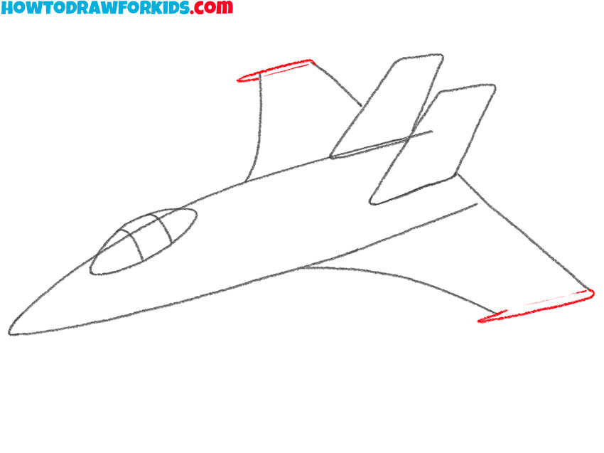 how to draw a fighter jet realistic easy